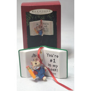 Hallmark Keepsake Ornament Number One Teacher 1995